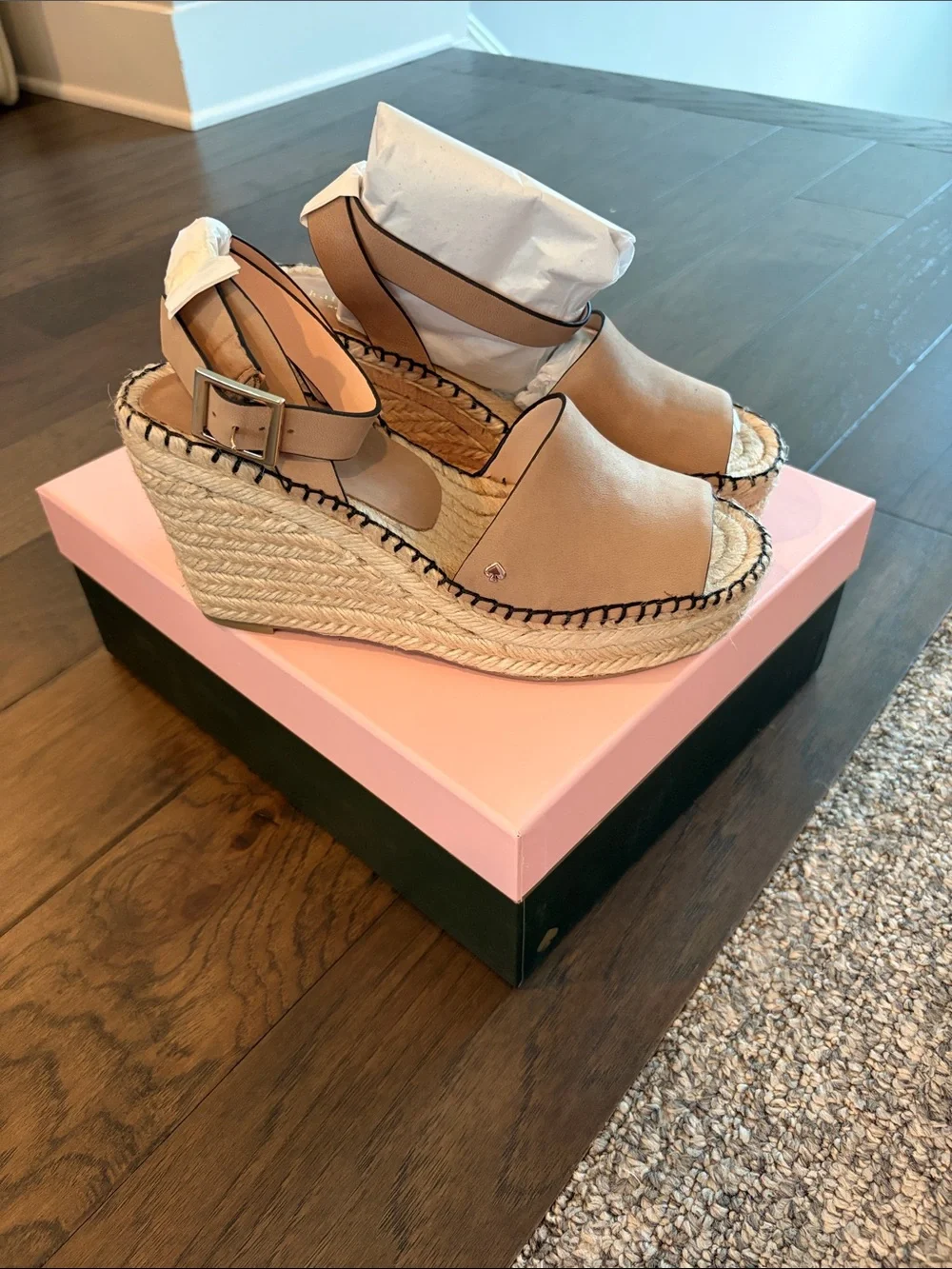 New In Box Kate Spade Felipa Wedge Espadrille Sandals Sz 8